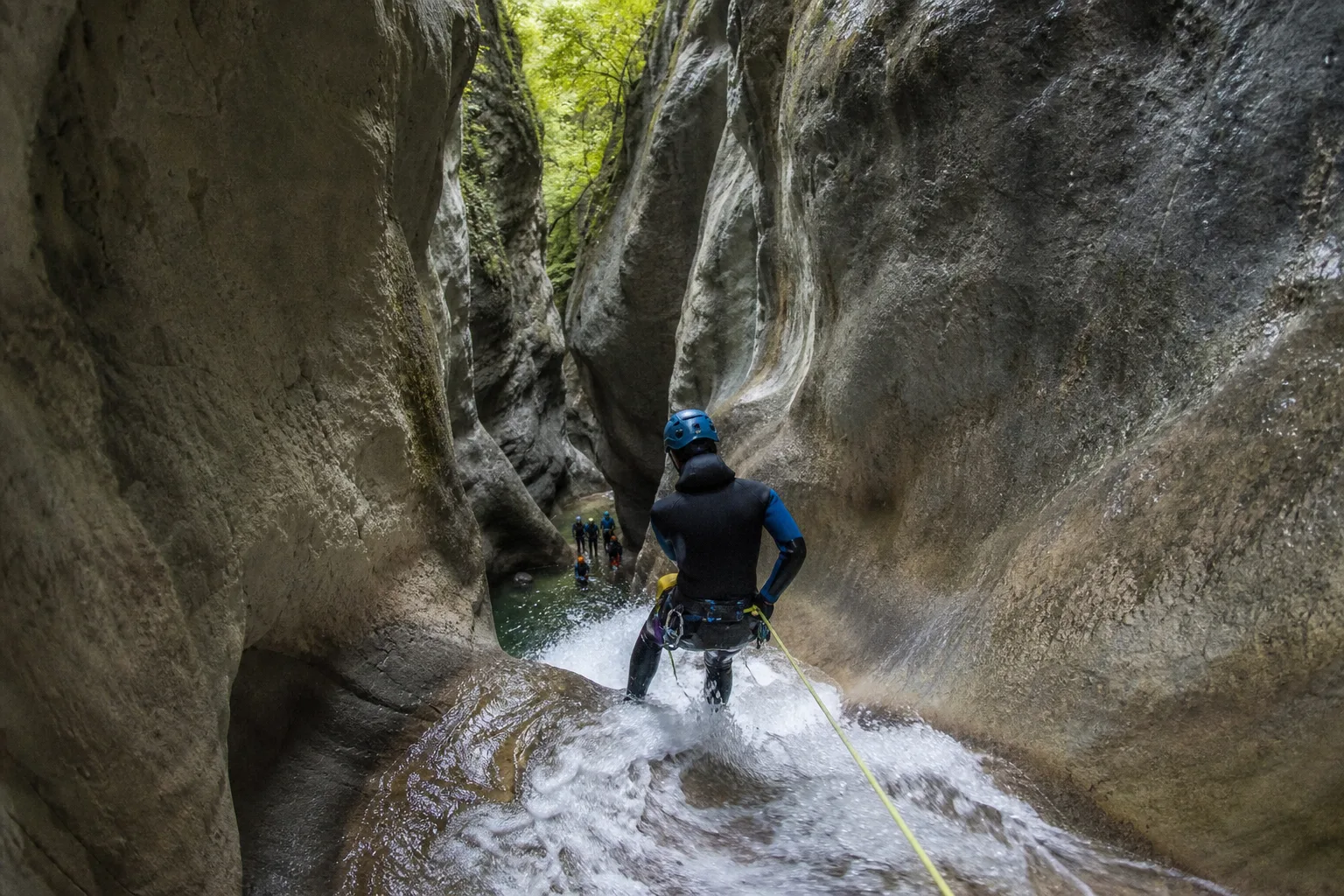 J&rsquo;ai fait du canyoning a Grenoble (france), c&rsquo;était incroyable !