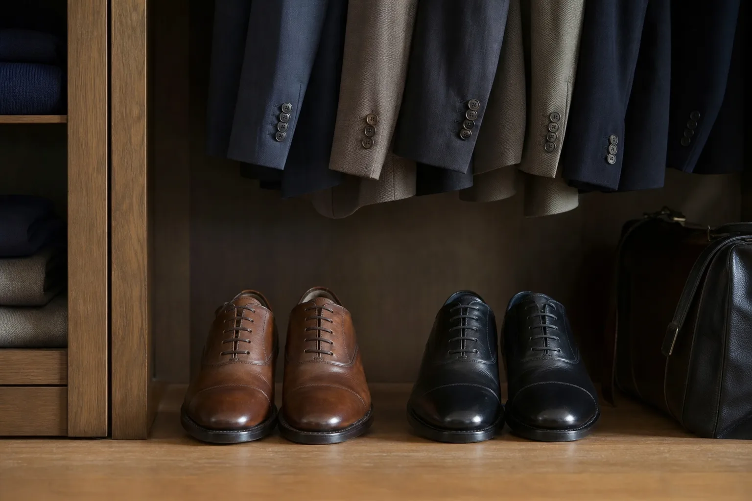 Chaussures à lacets marron vs noires : quand et comment les porter