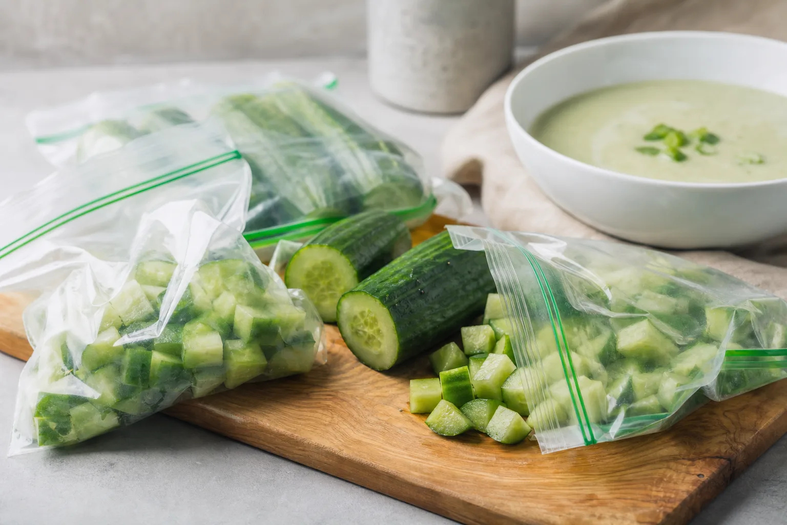 Comment bien congeler le concombre pour une soupe réussie