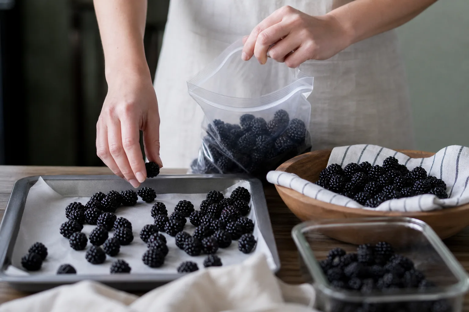 Comment congeler des mûres pour préserver leur saveur