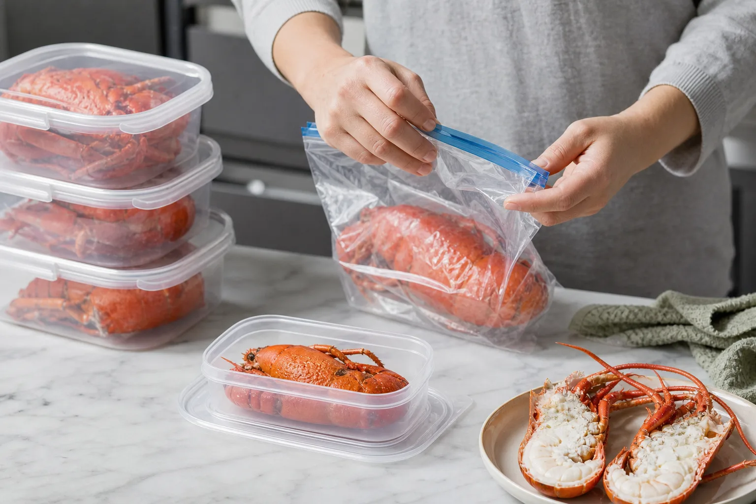 Comment congeler la langouste cuite efficacement