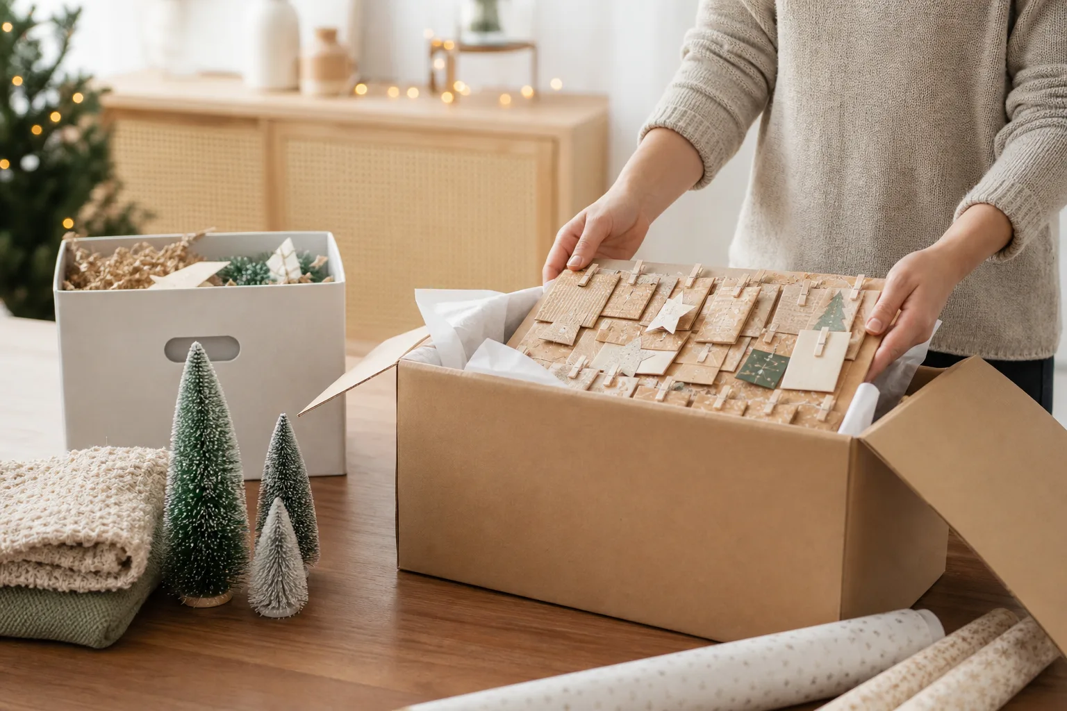 Comment conserver un calendrier de l’avent fait maison d’une année sur l’autre ?