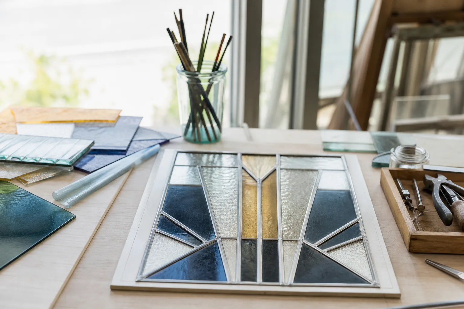 Comment créer des vitraux art-déco géométriques colorés facilement