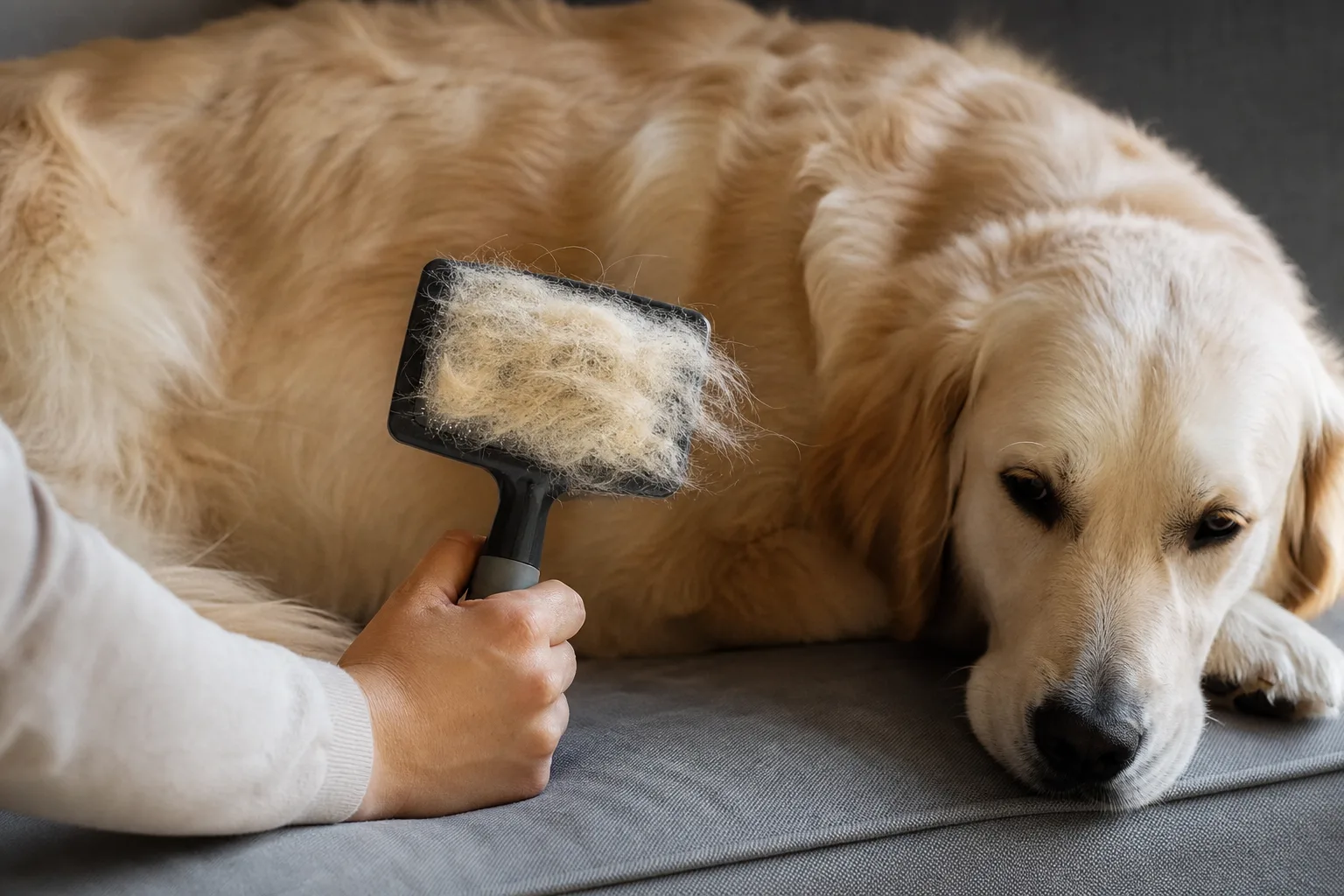 Comment gérer la perte de poil chez le chien ?