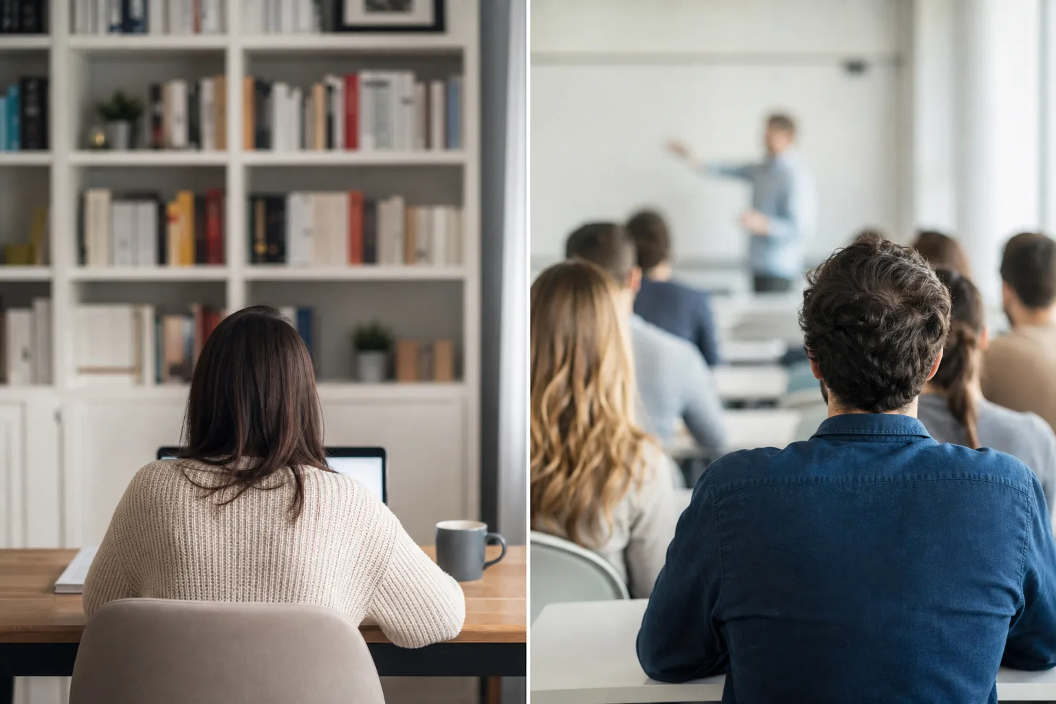 Comment la formation en ligne se compare-t-elle à la formation en présentiel ?