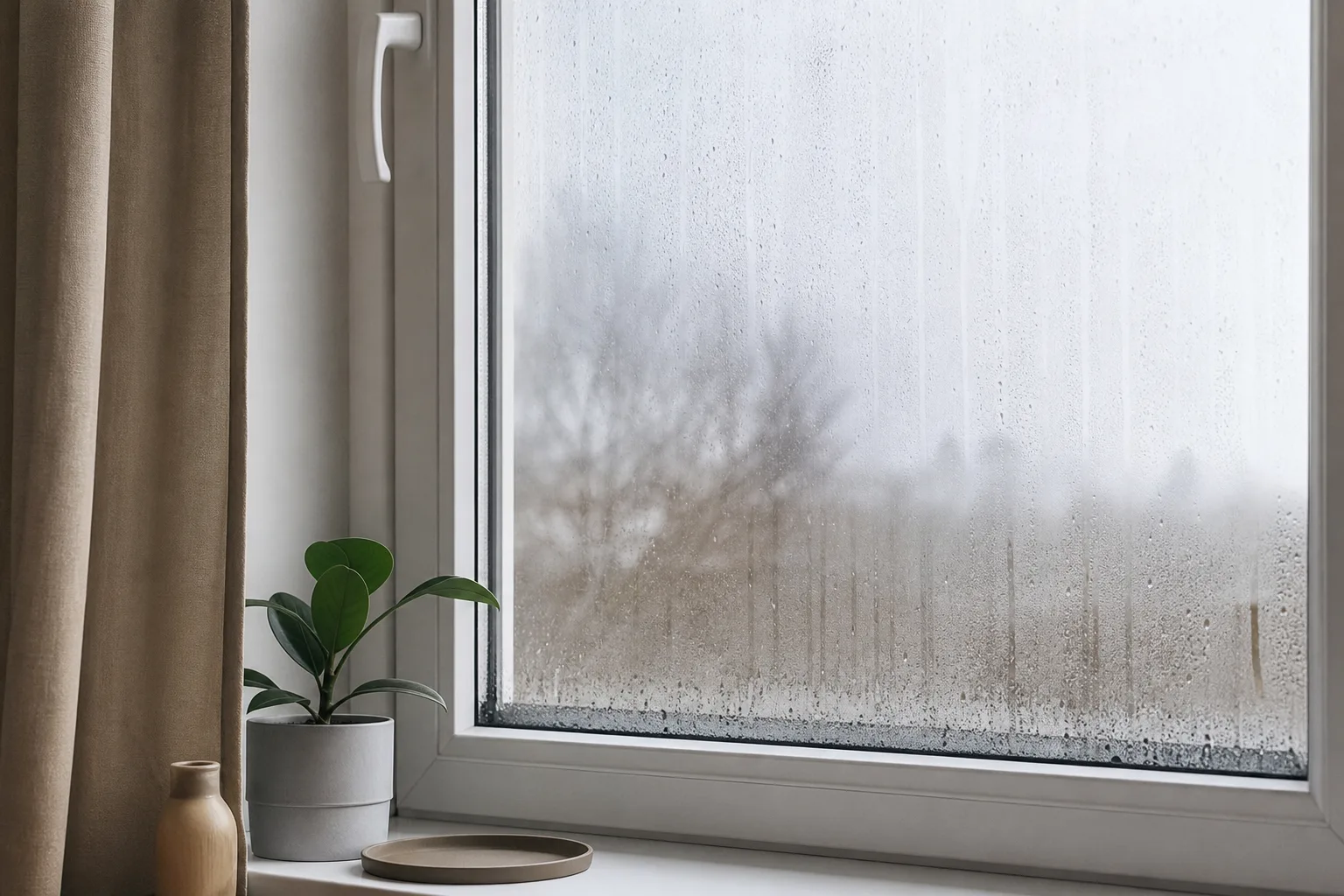 Condensation sur les fenêtres en hiver : comment l'arrêter sans VMC