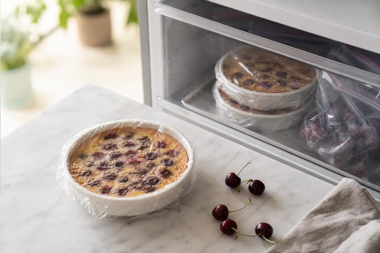Congélation des clafoutis aux cerises : guide pratique