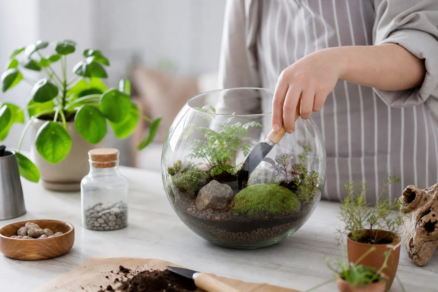 Créer un terrarium ouvert : guide pour débutants