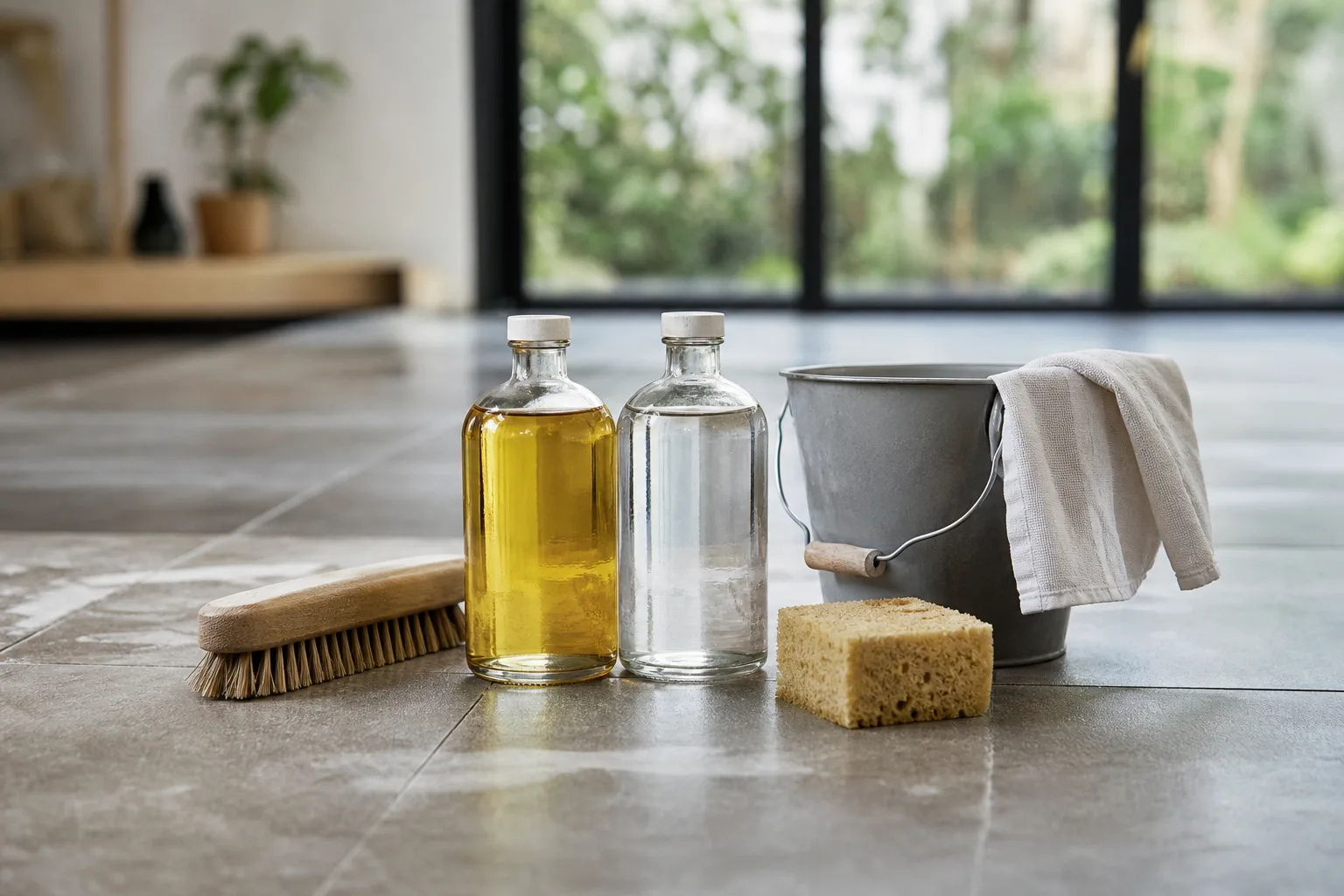 Comment doser l&rsquo;huile de lin et l&rsquo;essence de térébenthine pour nettoyer du carrelage ?