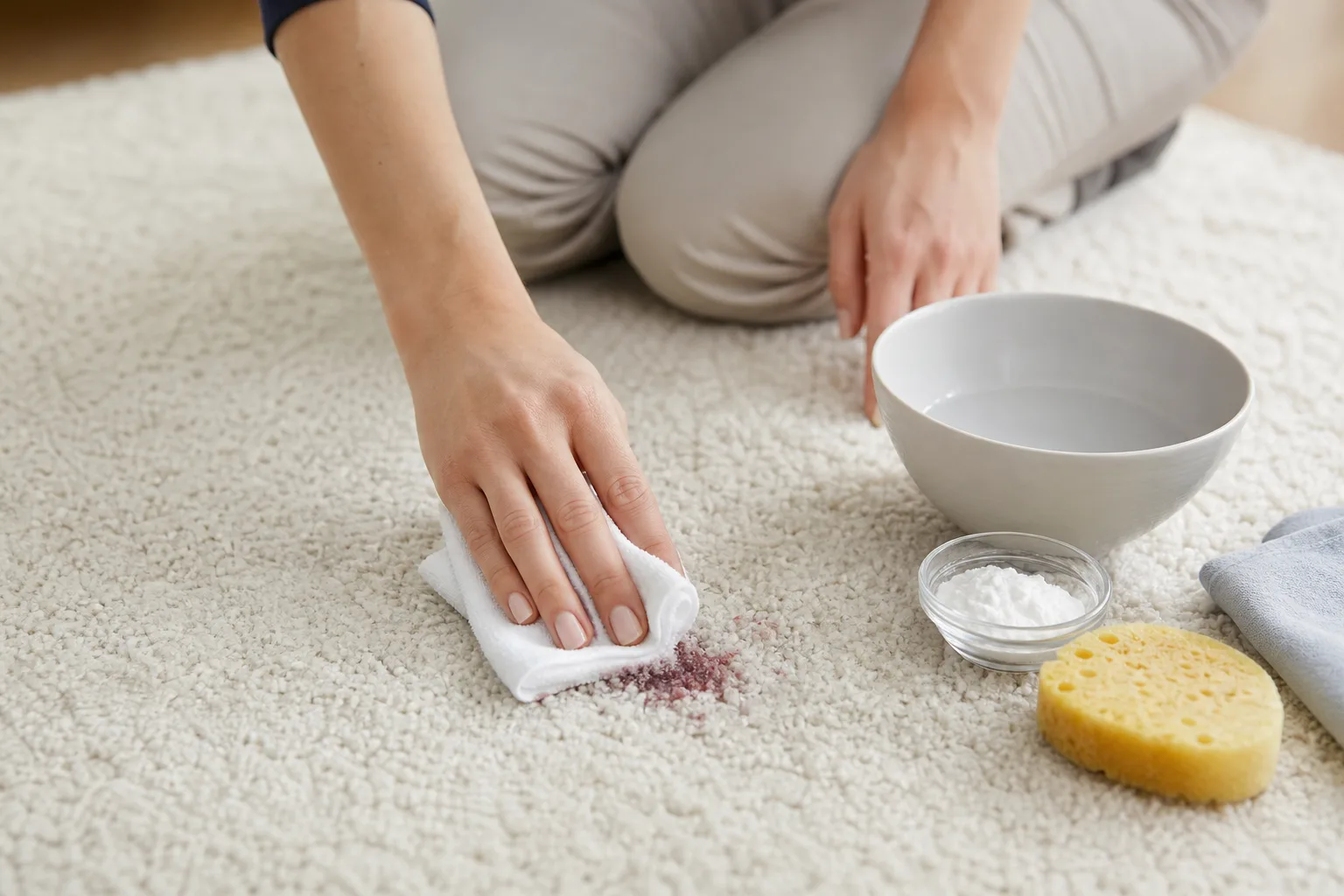 Enlever une tache de vin rouge séchée sur un tissu ou un tapis : la méthode qui fonctionne