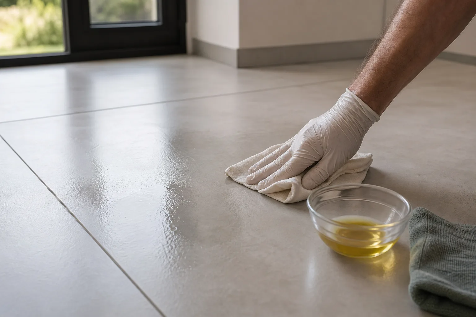 Voici comment faire briller votre carrelage grès cérame grâce à l&rsquo;Huile de lin