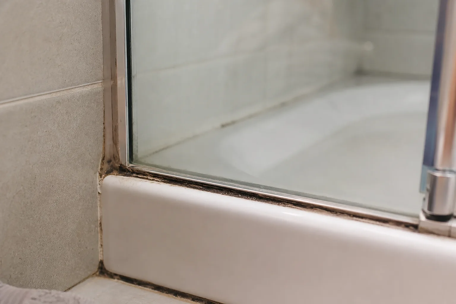 Pourquoi le joint de silicone de la douche noircit malgré un nettoyage régulier