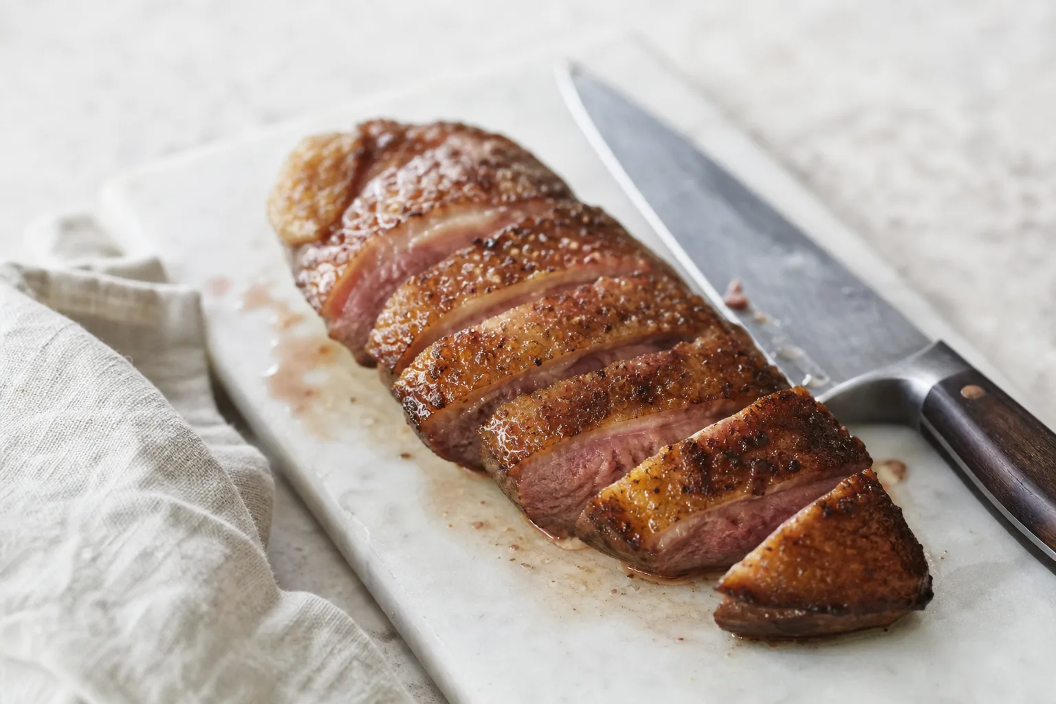 Magret de canard rôti au four : une méthode simple et savoureuse