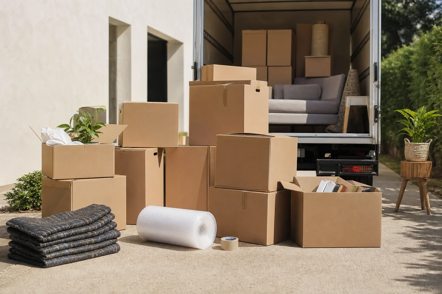 Quel emballage carton choisir pour un déménagement par camion ?