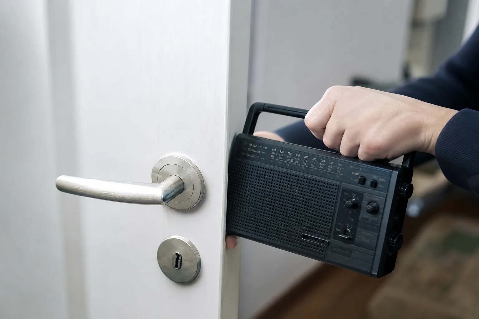 Ouvrir une porte avec une radio : astuces, dangers et alternatives