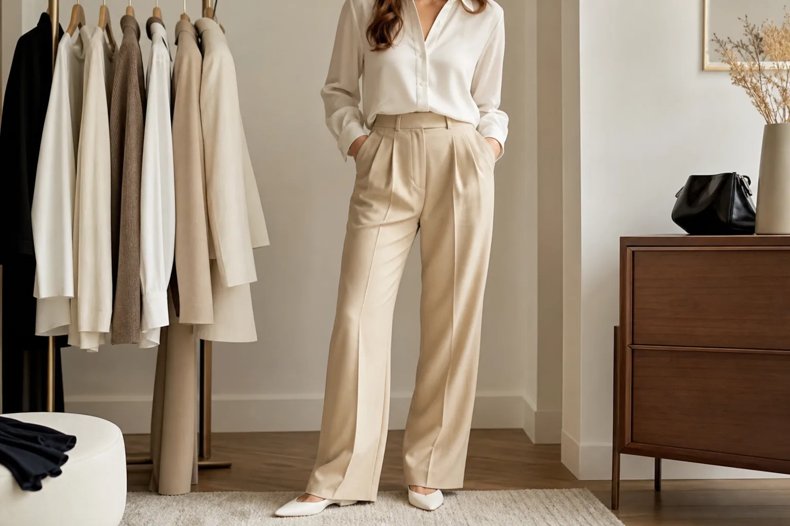 Pantalon à pinces : quel haut porter ?