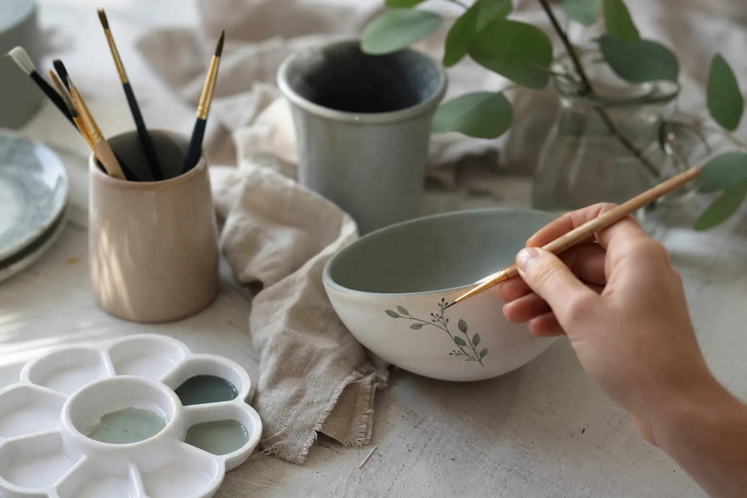 Peinture céramique à froid : techniques et astuces pour débutants