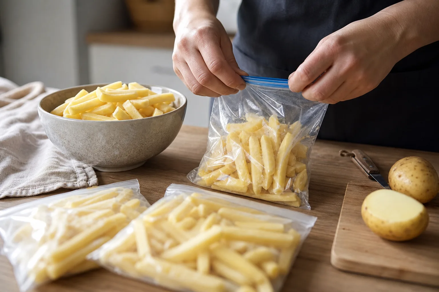 Peut-on congeler des frites fraîches ? Découverte des méthodes et astuces