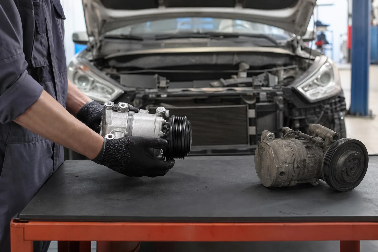 Prix du remplacement de compresseur de climatisation en garage