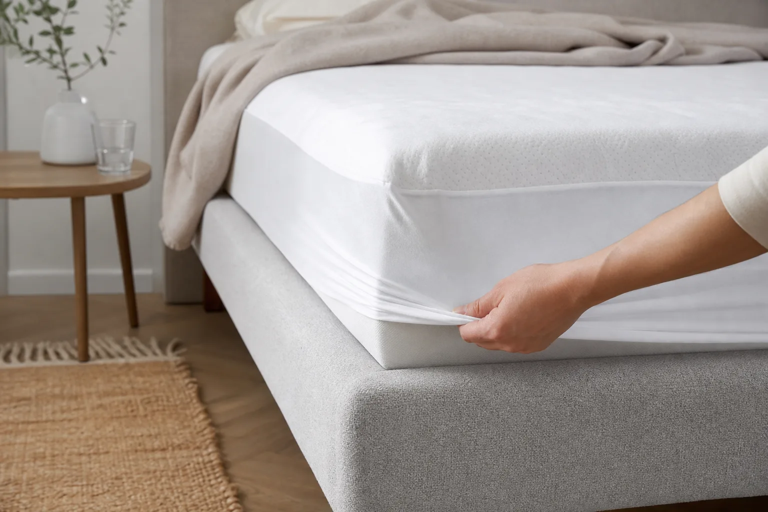 Protège matelas pour matelas en mousse : Adapté aux matelas en mousse haute densité