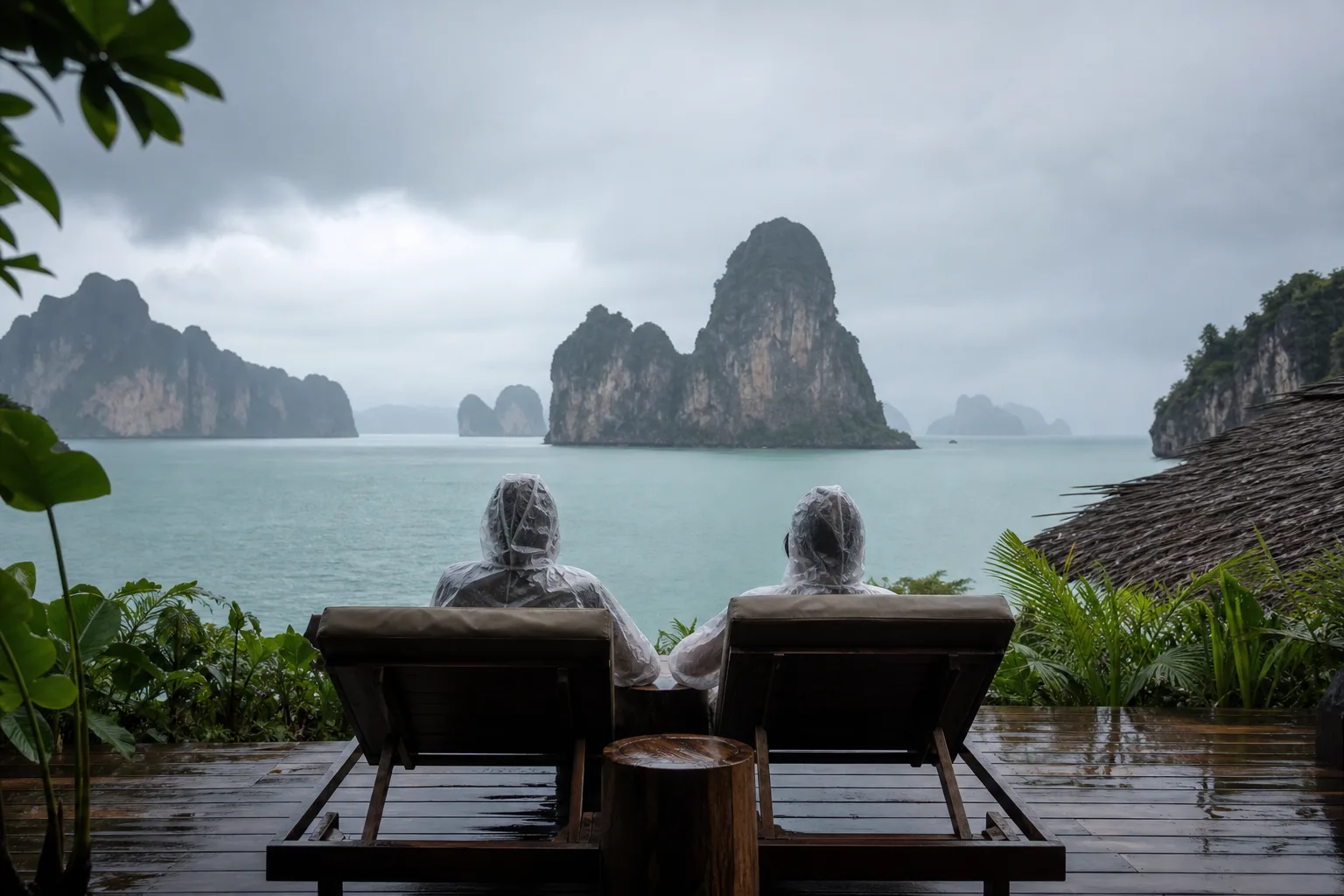 saisons pluvieuses en Thaïlande pendant le voyage de noces